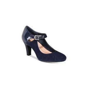 Velmah Memory Foam Mary Jane Pumps Navy, Size 8.5